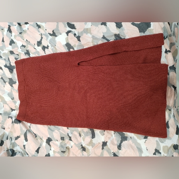 Lulu's Rust Knit 3 pc Sweater Dress - Coming Soon - Picture 5 of 8